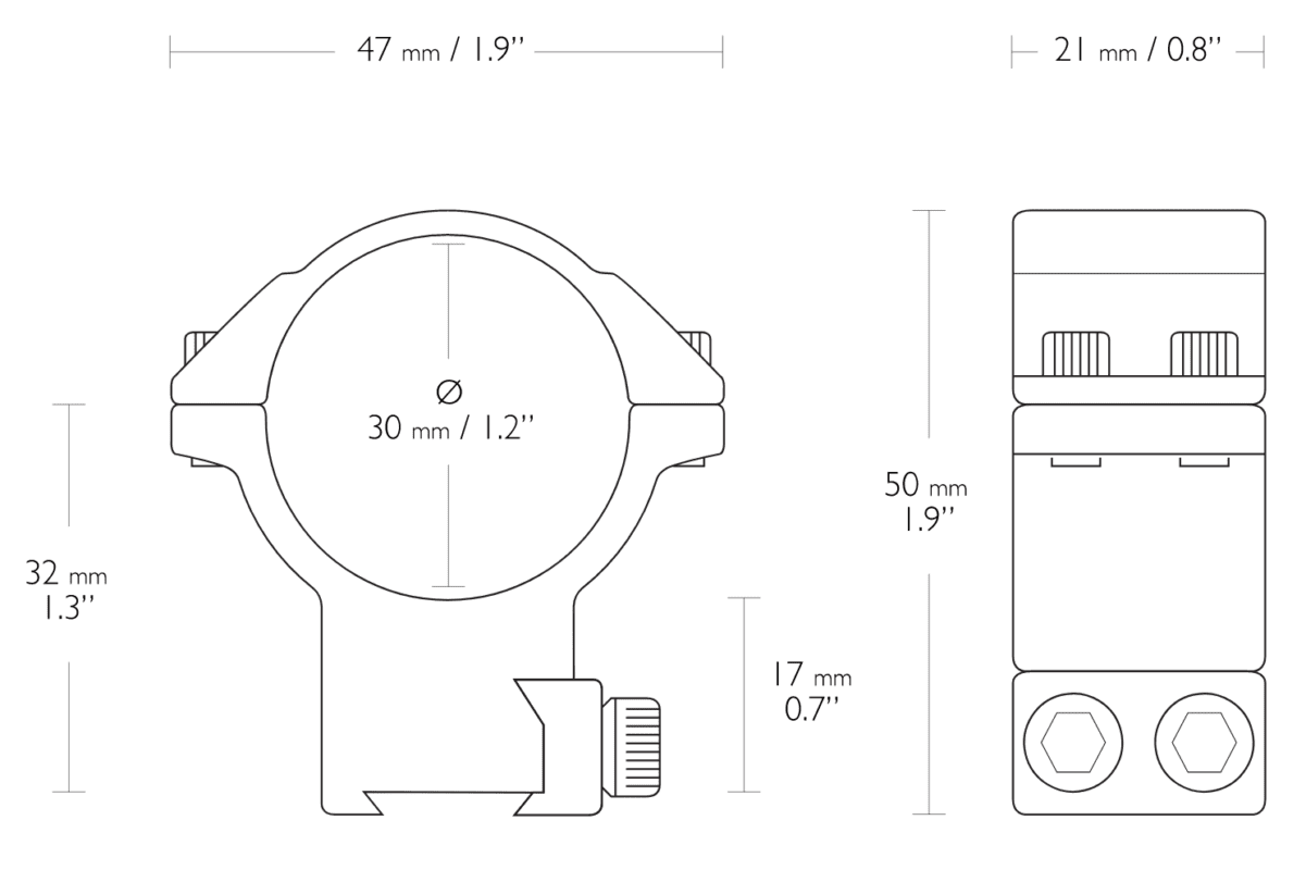 CZ Fit 30mm  9-11mm High Mounts