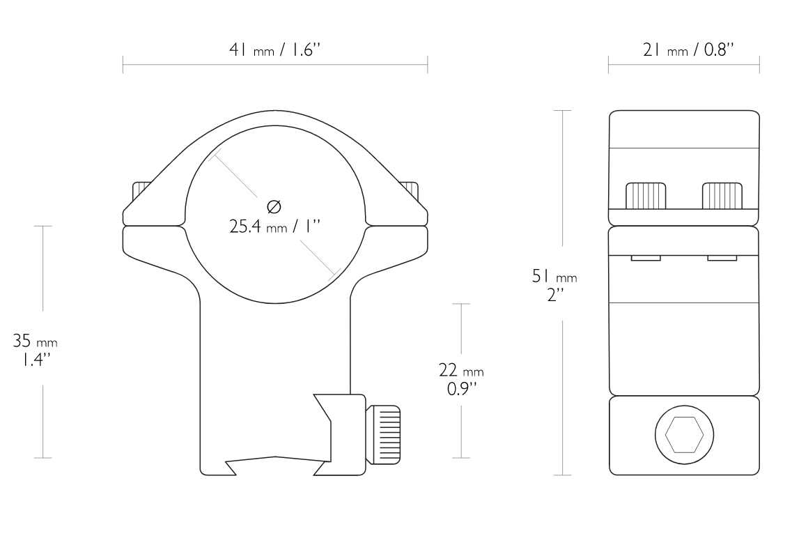 CZ Fit 1" 9-11mm High Mounts